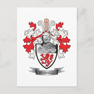 Russell Coat of Arms Briefkaart