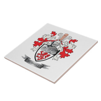 Russell Coat of Arms Tegeltje