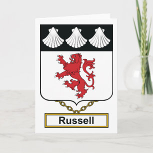 Russell Family Crest Kaart