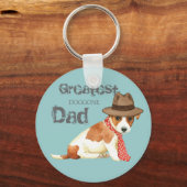 Russell Terrier Dad Sleutelhanger (Voorkant)