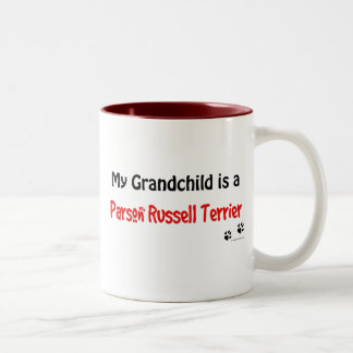 Russell Terrier Grandchild Tweekleurige Koffiemok