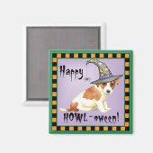 Russell Terrier Magnet de sorcière (Recto/Verso)