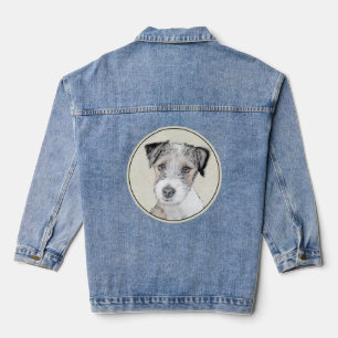 Russell Terrier Peinture rugueuse - Art Chien orig