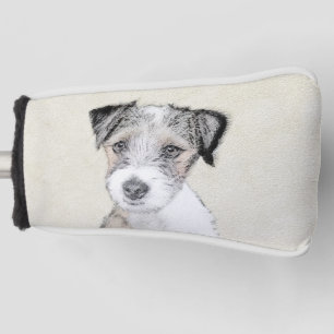 Russell Terrier Rough Painting - het Originele Golfheadcover