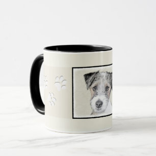 Russell Terrier Rough Painting - Original Dog Art Mok