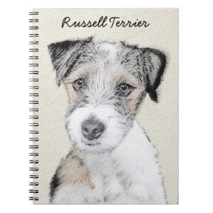 Russell Terrier Rough Painting - Original Dog Art Notitieboek