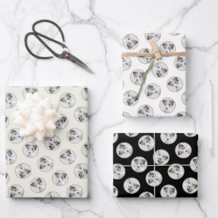 Russell Terrier Schilderen Rough Original Dog Art Inpakpapier Vel