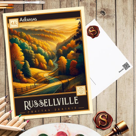 Russellville, Arkansas | Carte postale Vintage