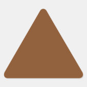 Russet Brown Triangle Sticker (Voorkant)