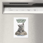 Russian Blue Cat Magnet (In Situ (Lave-vaisselle))