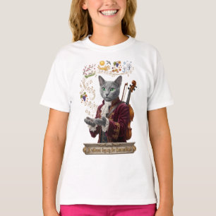 Russian Blue Vivaldi Kat: Een Levendig Erfgoed T-shirt