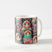 Russian Doll Nesting Doll Mok (Voorkant rechts)