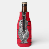 Russian Doll Red Bottle Cooler (Fles Achterkant)