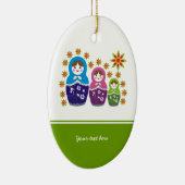 Russian Matryoshka Dolls custom ornament (Rechts)