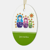 Russian Matryoshka Dolls custom ornament (Links)