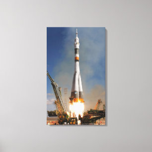 Russian Soyuz Liftoff - 12 oktober 2008 Canvas Afdruk