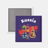 Russie - Magnet russe (Recto/Verso)