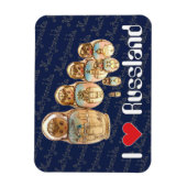 Russie - Russia Babouchka - Matrjoschka Magnet (Vertical)