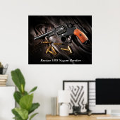 Russisch 1895 Nagant Revolver Poster (Thuiskantoor)