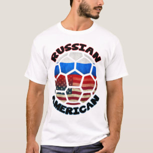 Russisch-Amerikaans Voetbal T-shirt