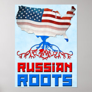 Russisch-Amerikaanse wortels Poster