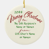 Russisch Angel (gepersonaliseerd Ornament van kera (Achterkant)