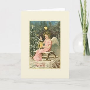 Russisch Angel Kerst Kaart