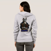 Russisch Blau Immanuel Kant Kat Hoodie (Achterkant volledig)