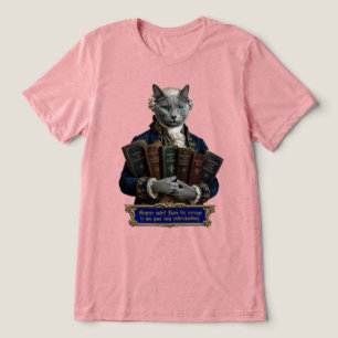 Russisch Blau Immanuel Kant Kat Tri-Blend Shirt