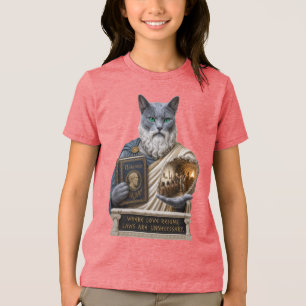 Russisch Blau Plato Kat Tri-Blend Shirt