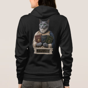 Russisch Blauw Aristoteles Kat Hoodie