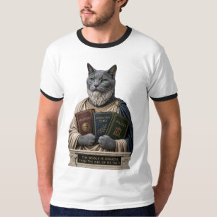 Russisch Blauw Aristoteles Kat T-shirt