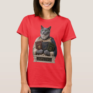 Russisch Blauw Aristoteles Kat T-shirt