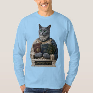 Russisch Blauw Aristoteles Kat T-shirt