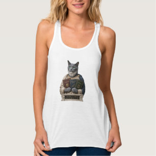 Russisch Blauw Aristoteles Kat Tanktop
