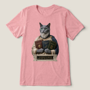 Russisch Blauw Aristoteles Kat Tri-Blend Shirt