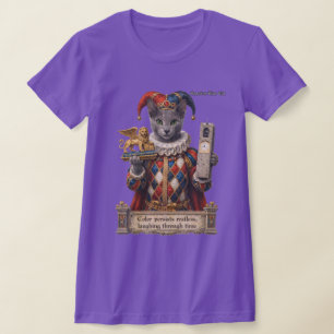 Russisch Blauw Arlequin Kat T-shirt