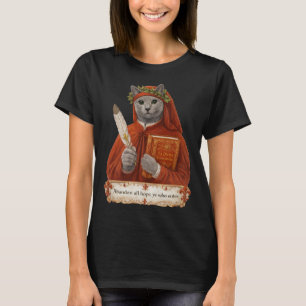 Russisch Blauw Dante Alighieri Kat T-shirt