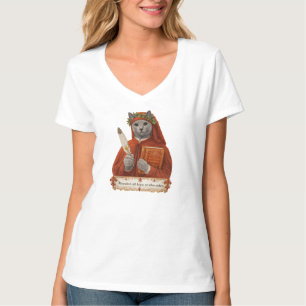 Russisch Blauw Dante Alighieri Kat T-shirt