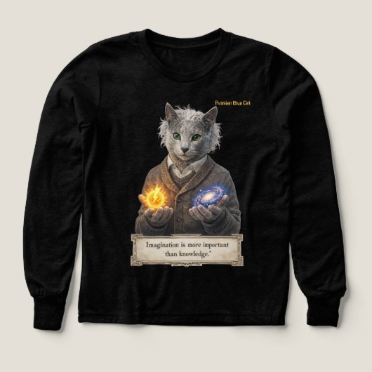 Russisch Blauw Einstein Kat - Verbeelding (Voorkant)