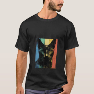 Russisch Blauw Kattenportret Stijl Mam Pa V T-shirt