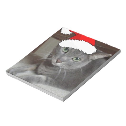 Russisch blauw kerstfeest notitieblok (Gedraaid)