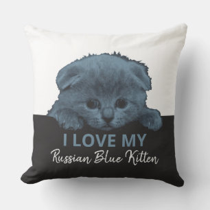 Russisch Blauw Kitten Kussen