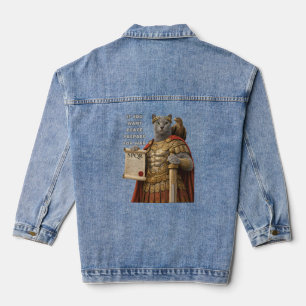 Russisch Blauwe Caesar Kat Denim Jacket