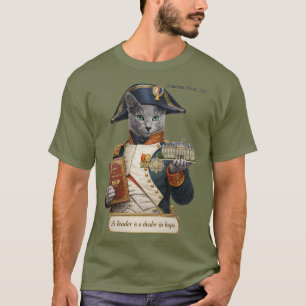 Russisch Blauwe Napoleon Bonaparte Kat T-shirt