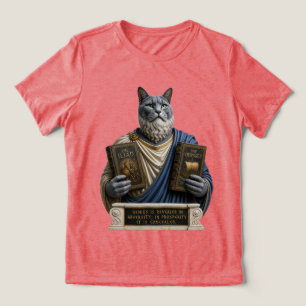 Russisch Blauwe Postduivin Kat Tri-Blend Shirt