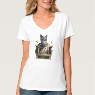 Russisch Blauwe Socrates Kat T-shirt