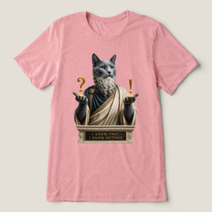 Russisch Blauwe Socrates Kat Tri-Blend Shirt