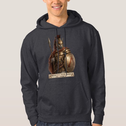 Russisch Blauwe Spartaanse Kat Hoodie (Voorkant)