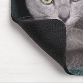Russisch Blue Kitten Mousepad Muismat (Hoek)